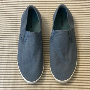 SeaVees Blue Canvas Slip-On Boat Shoes